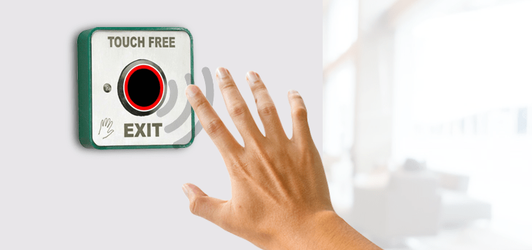 Improve Your Building Hygiene with “NO TOUCH” Entry/Exit Buttons