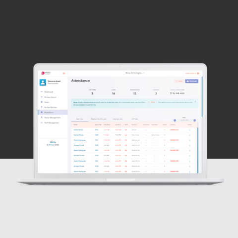 Spintly Time and Attendance Software in Dubai, UAE